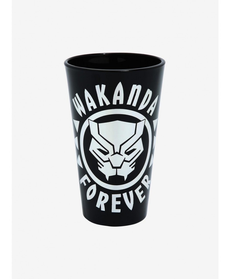 Big Sale Black Panther: Wakanda Forever Silver Pint Glass $1.98 Others