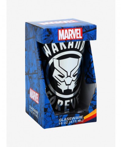 Big Sale Black Panther: Wakanda Forever Silver Pint Glass $1.98 Others