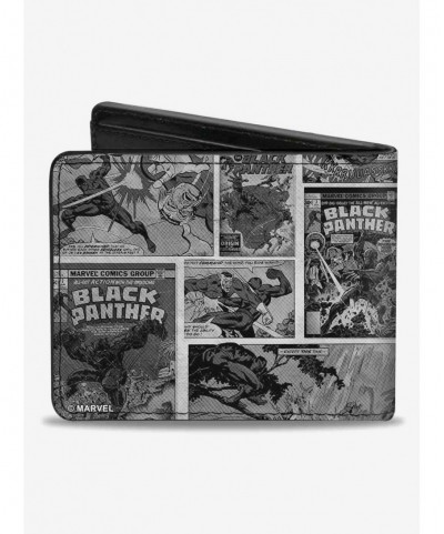 Unique Marvel Black Panther Comic Blocks Bifold Wallet $7.52 Wallets