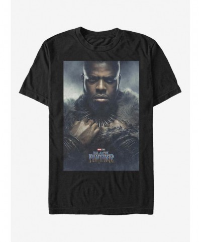 Big Sale Marvel Black Panther Mbaku Poster T-Shirt $7.41 T-Shirts