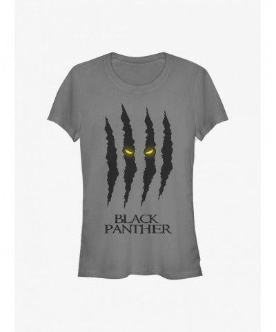 New Arrival Marvel Black Panther Scratches Eyes Girls T-Shirt $11.21 T-Shirts
