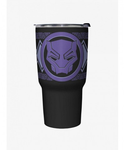 Clearance Marvel Black Panther Sigil Travel Mug $14.05 Mugs