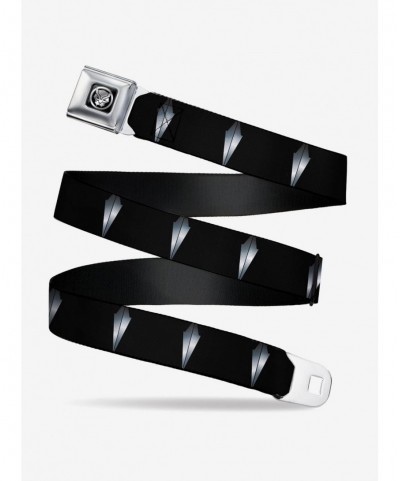 Premium Buckle-Down Marvel Black Panther Claw Necklace Seatbelt Belt $11.45 Belts
