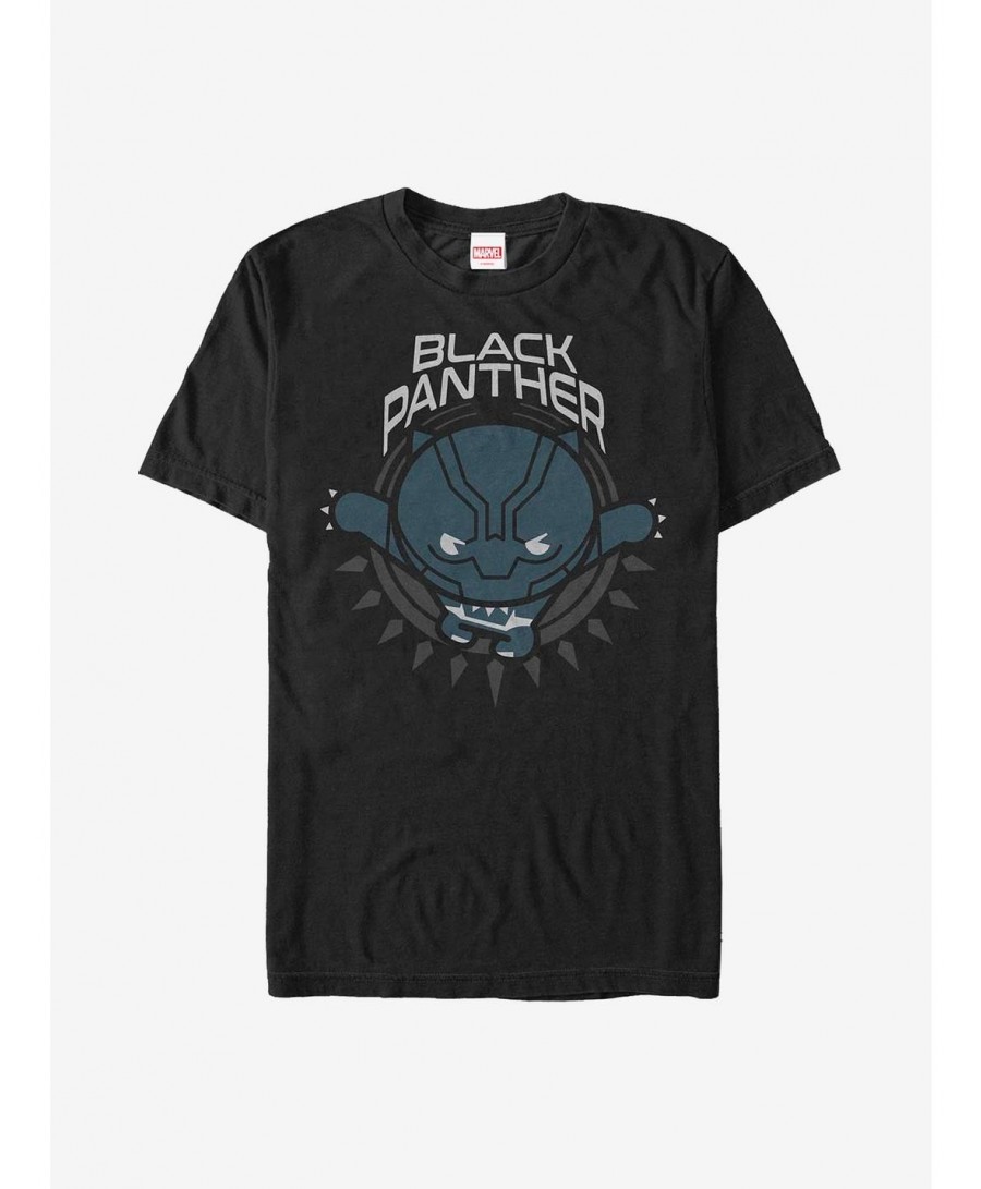 Special Marvel Black Panther Panther Kawaii T-Shirt $9.56 T-Shirts