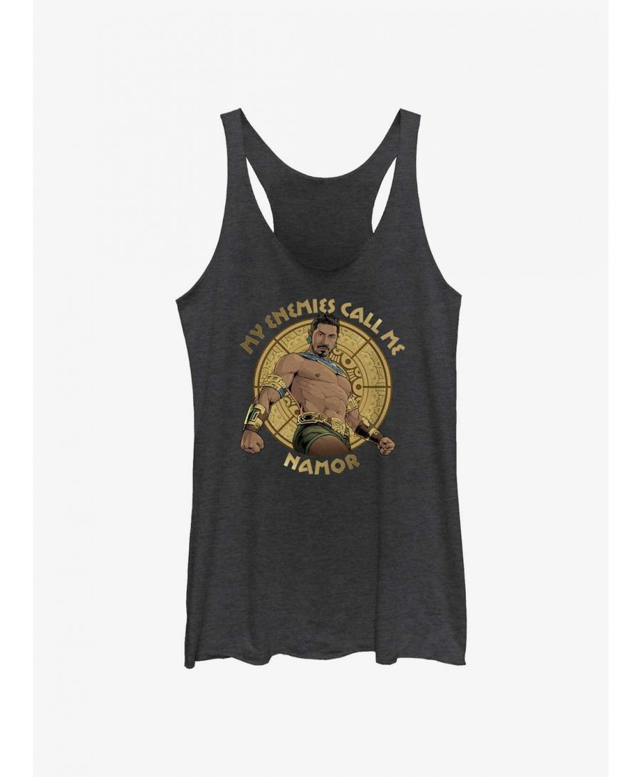 Festival Price Marvel Black Panther: Wakanda Forever Call Me Namor Girls Tank $8.55 Tanks