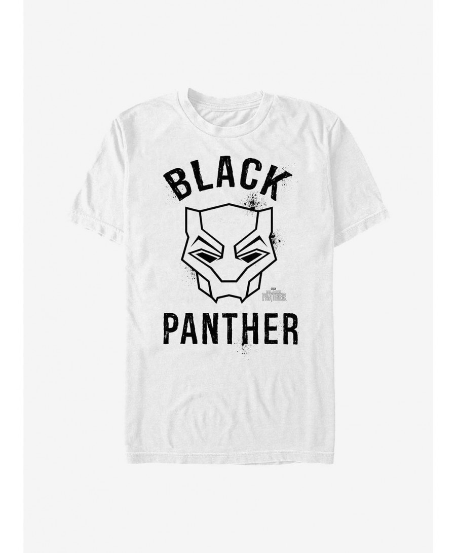 Limited Time Special Marvel Black Panther Outline T-Shirt $8.13 T-Shirts