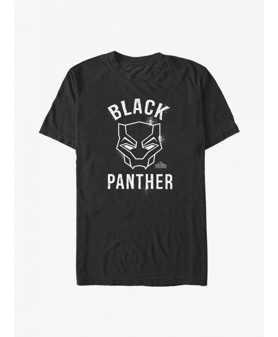 Exclusive Price Marvel Black Panther Helmet Outline Big & Tall T-Shirt $11.66 T-Shirts