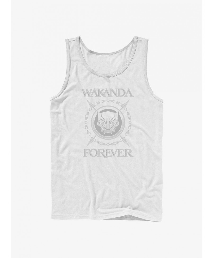 Best Deal Marvel Black Panther: Wakanda Forever Crossed Spears Logo Tank $8.47 Tanks