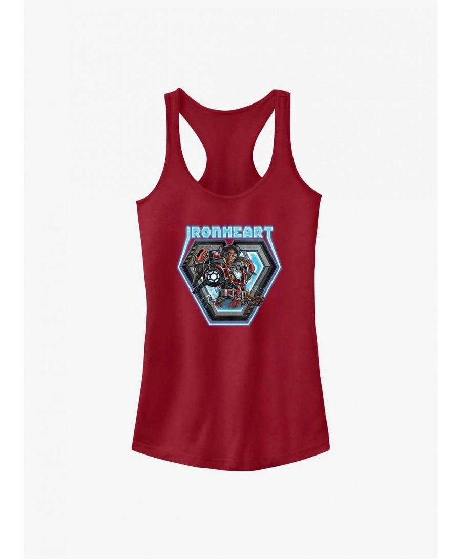 Discount Marvel Black Panther: Wakanda Forever Ironheart Badge Girls Tank $7.72 Tanks