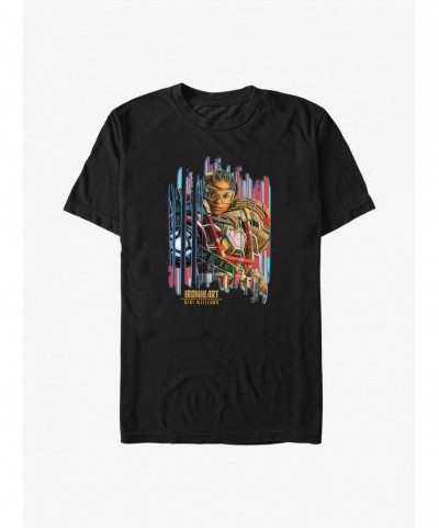 High Quality Marvel Black Panther: Wakanda Forever Ironheart Riri Williams Portrait T-Shirt $9.56 T-Shirts