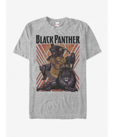 Sale Item Marvel Black Panther Panthers of Black T-Shirt $7.65 T-Shirts