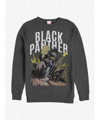 Hot Selling Marvel Black Panther Jungle Panther Army Sweatshirt $13.28 Sweatshirts