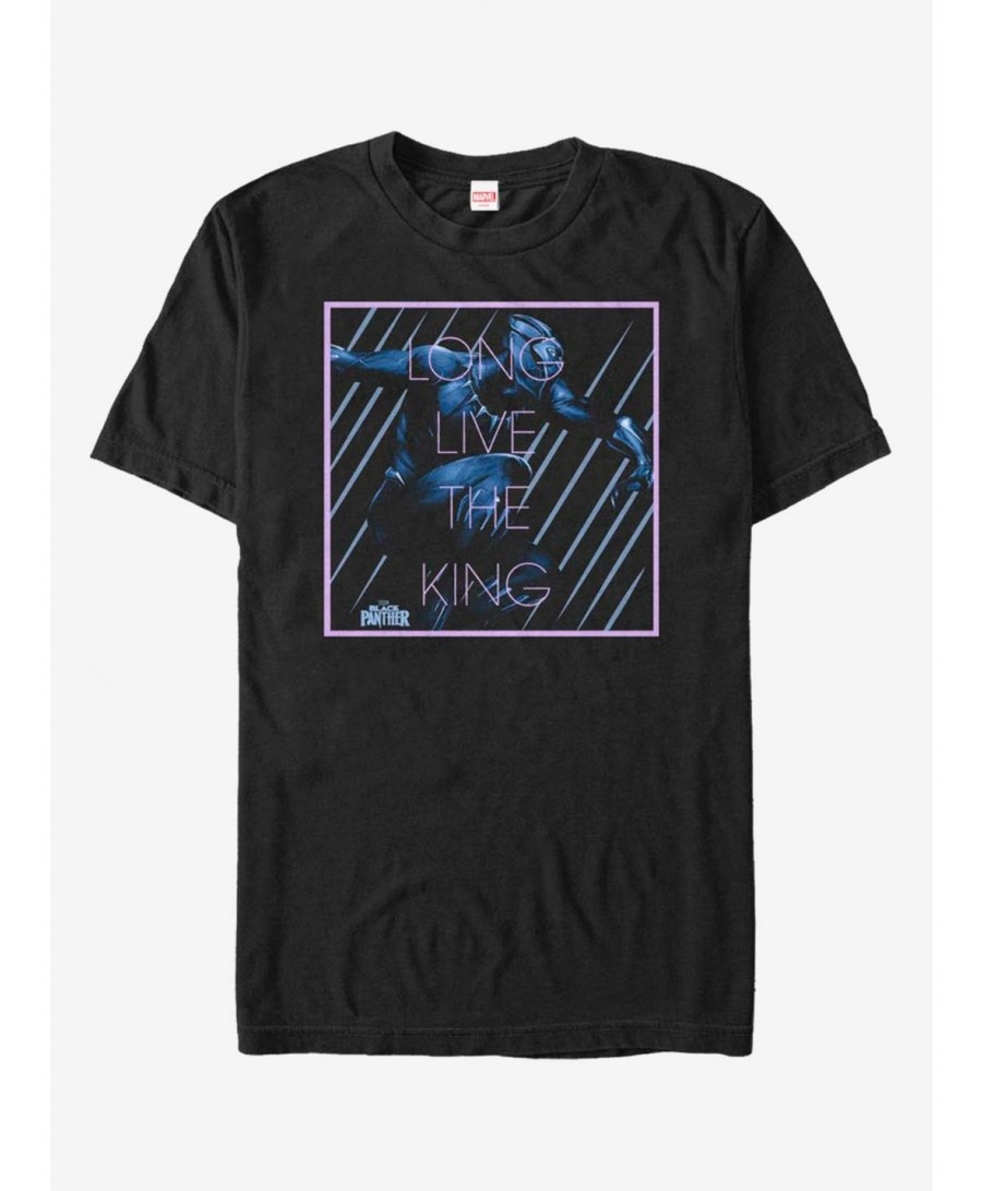 Pre-sale Marvel Black Panther Long Live King T-Shirt $9.80 T-Shirts