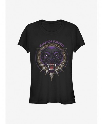 Hot Selling Marvel Black Panther Fearless Girls T-Shirt $9.46 T-Shirts