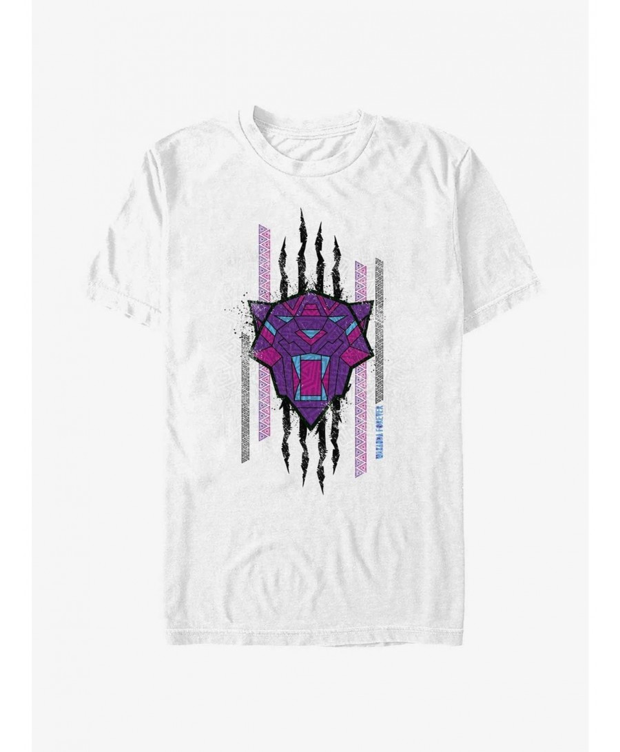 Trendy Marvel Black Panther: Wakanda Forever Panther Scratch Extra Soft T-Shirt $11.66 T-Shirts