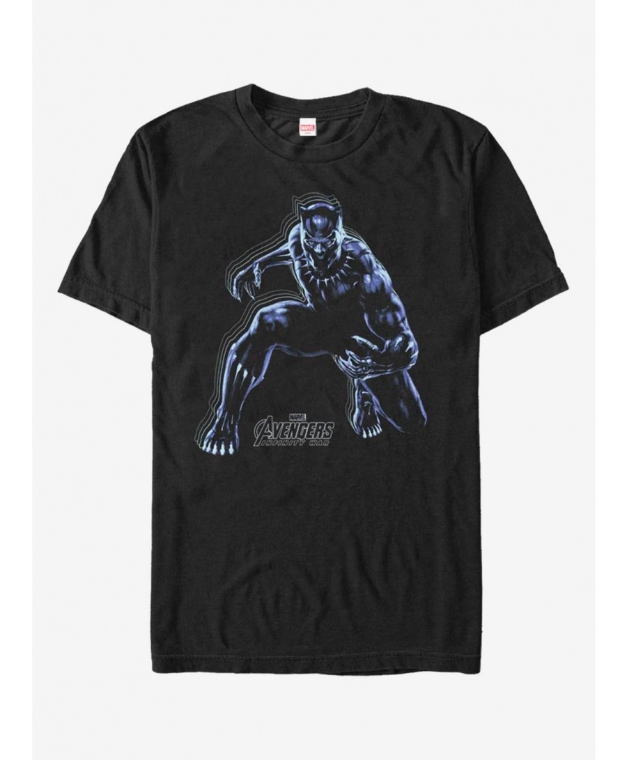 Discount Sale Marvel Black Panther Panther T-Shirt $8.60 T-Shirts