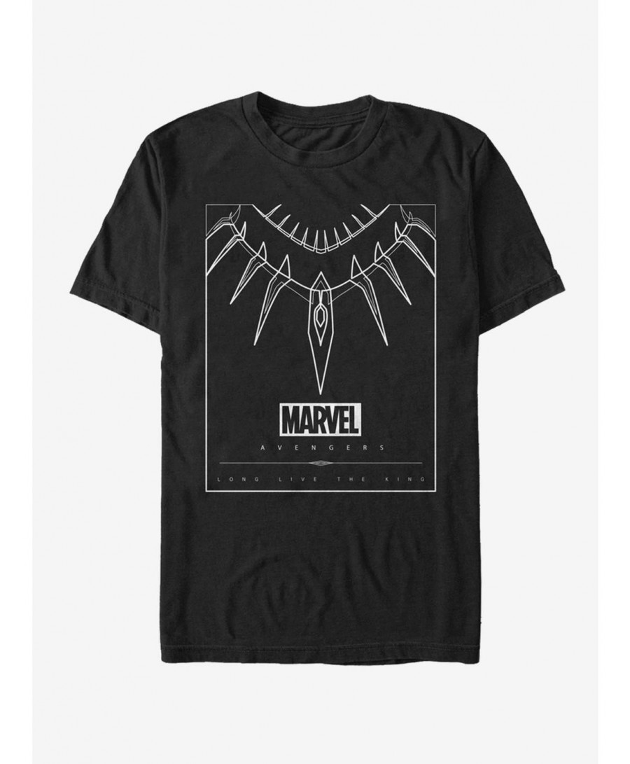 Special Marvel Black Panther Necklace T-Shirt $11.23 T-Shirts