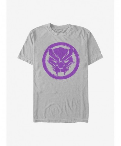 Exclusive Price Marvel Black Panther Woodcut Panther T-Shirt $7.41 T-Shirts