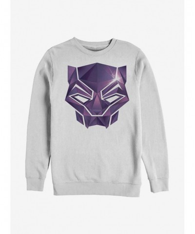 Pre-sale Marvel Black Panther Diamond Panther Crew Sweatshirt $12.92 Sweatshirts