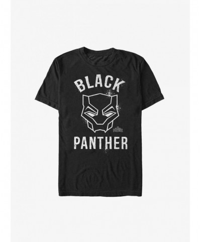 Limited-time Offer Marvel Black Panther Bold Helmet T-Shirt $9.08 T-Shirts
