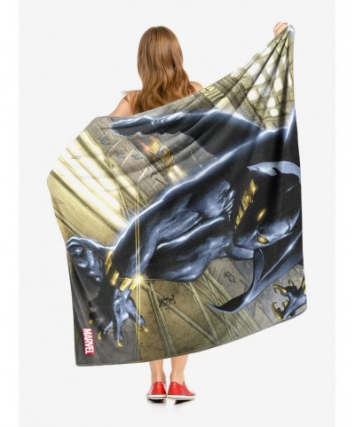 Fashion Marvel Black Panther Golden Touch Throw Blanket $22.16 Blankets