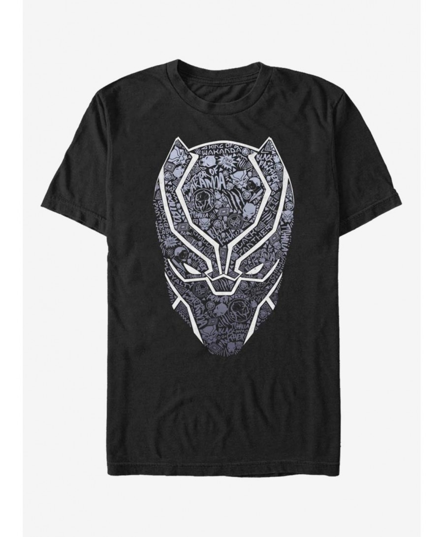 Wholesale Marvel Black Panther Icon Fill T-Shirt $10.04 T-Shirts
