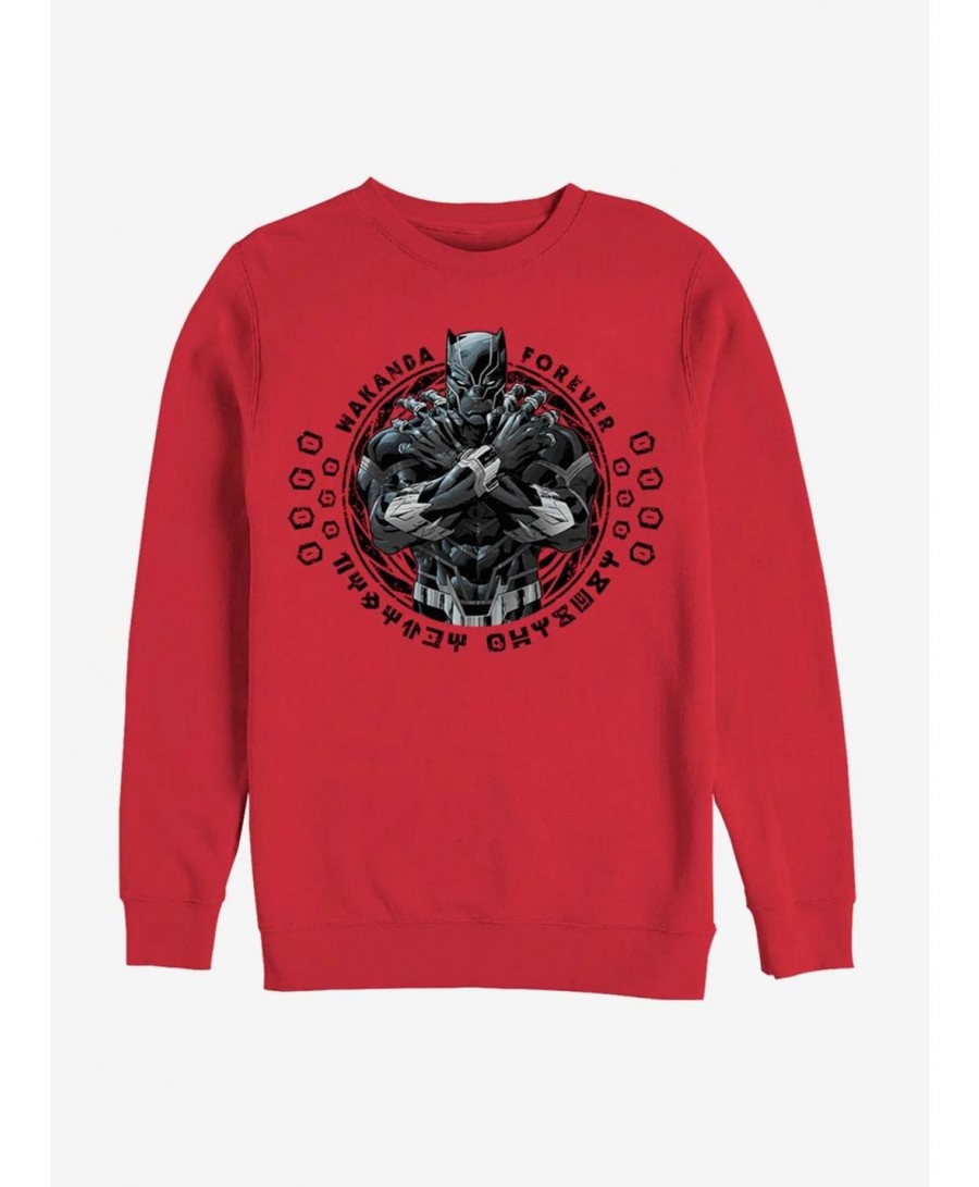 Value for Money Marvel Black Panther Crossed Arms Sweatshirt $12.92 Sweatshirts