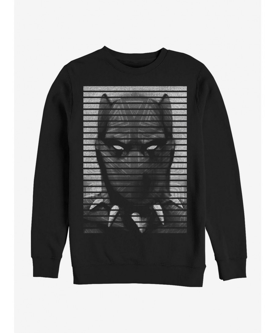 Wholesale Marvel Black Panther Striped Profile Sweatshirt $16.61 Sweatshirts