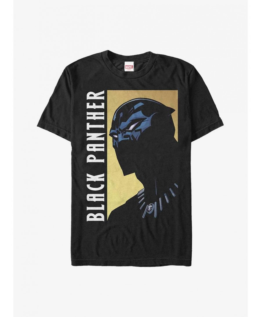 Seasonal Sale Marvel Black Panther Fierce Expression Extra Soft T-Shirt $9.87 T-Shirts
