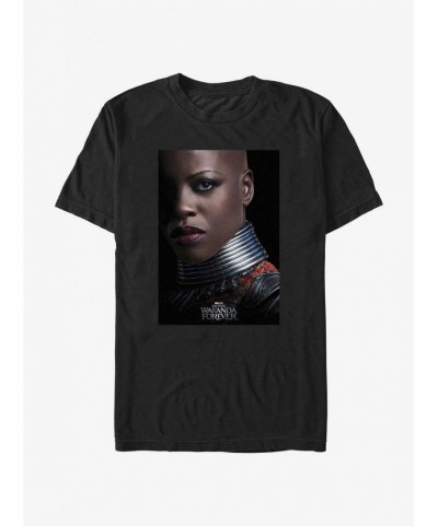 Flash Sale Marvel Black Panther: Wakanda Forever Ayo Movie Poster T-Shirt $8.13 T-Shirts