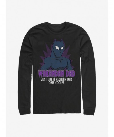 Limited-time Offer Marvel Black Panther Wakandan Dad Long-Sleeve T-Shirt $13.16 T-Shirts