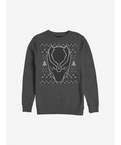 Value for Money Marvel Black Panther Christmas Pattern Sweatshirt $11.44 Sweatshirts