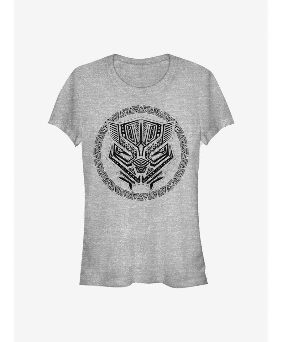 Wholesale Marvel Black Panther Panther Sketch Girls T-Shirt $10.46 T-Shirts