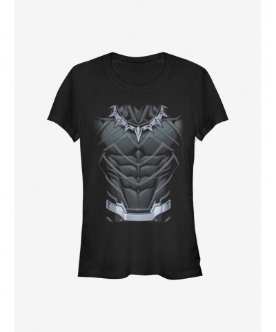 Limited-time Offer Marvel Black Panther Panther Suit Girls T-Shirt $12.45 T-Shirts