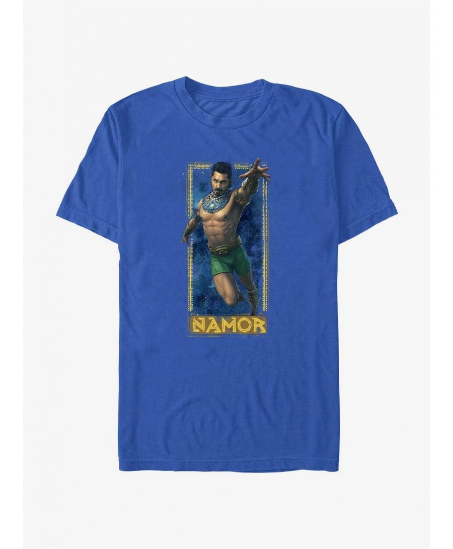 Absolute Discount Marvel Black Panther: Wakanda Forever Namor Badge T-Shirt $8.60 T-Shirts