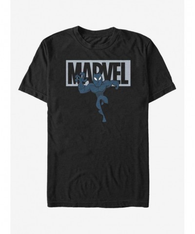 Hot Sale Marvel Black Panther Brick Panther T-Shirt $10.28 T-Shirts