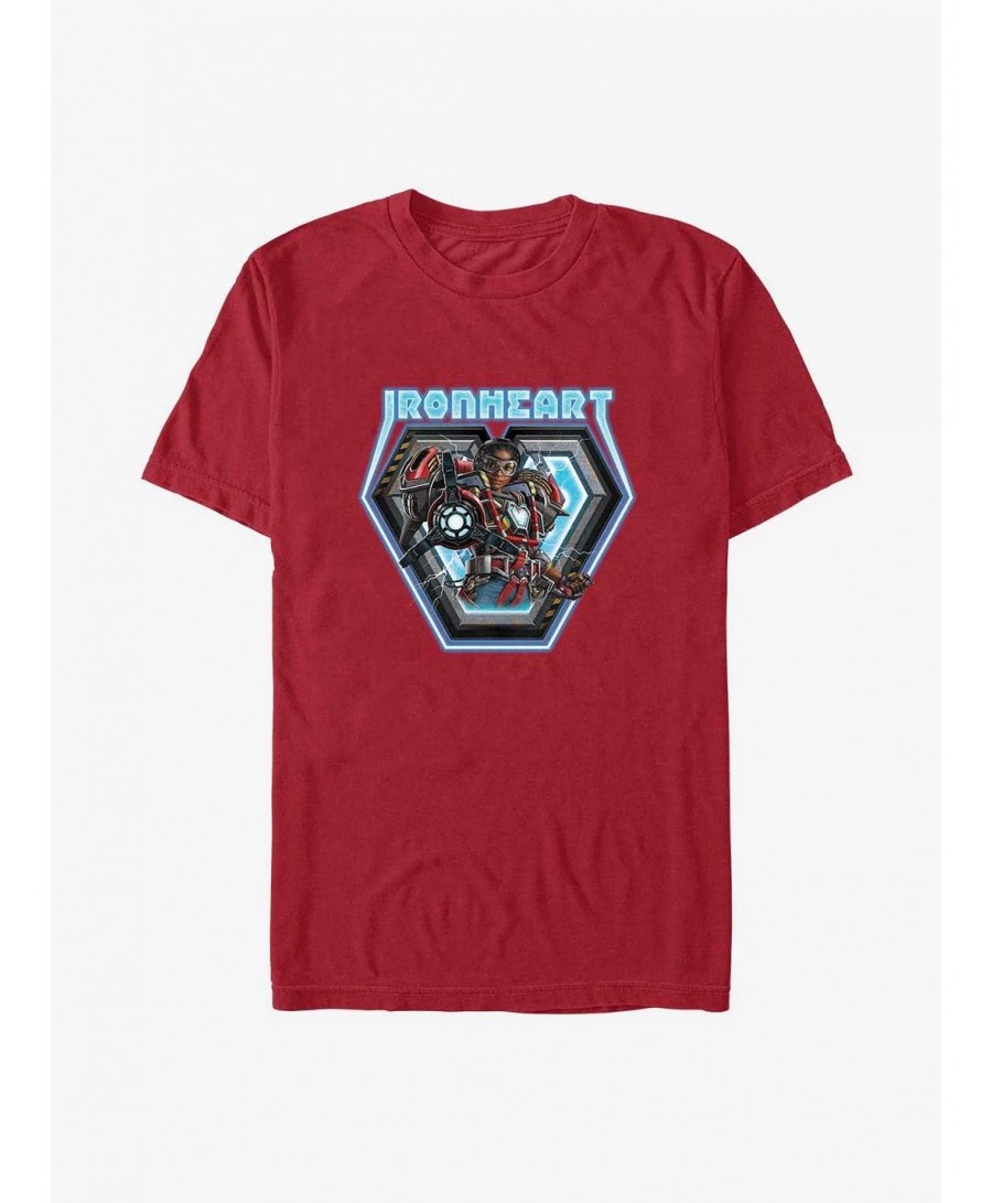 Best Deal Marvel Black Panther: Wakanda Forever Ironheart Badge T-Shirt $11.47 T-Shirts