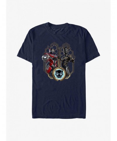 Trendy Marvel Black Panther: Wakanda Forever Ironheart and Black Panther Side By Side Extra Soft T-Shirt $12.86 T-Shirts